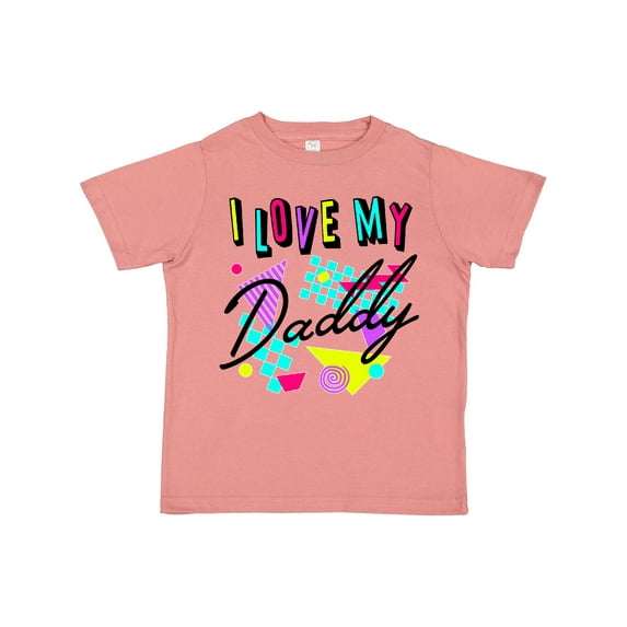 Inktastic I Love My Daddy- 80s Retro Style Boys or Girls Toddler T-Shirt