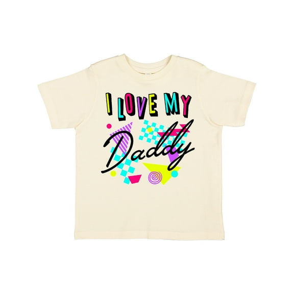 Inktastic I Love My Daddy- 80s Retro Style Boys or Girls Toddler T-Shirt
