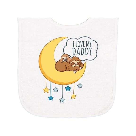 Inktastic I Love My Daddy Baby Terry Cloth Bib