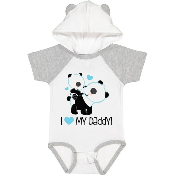 Inktastic I Love My Daddy Boy Bear Boys Baby Bodysuit