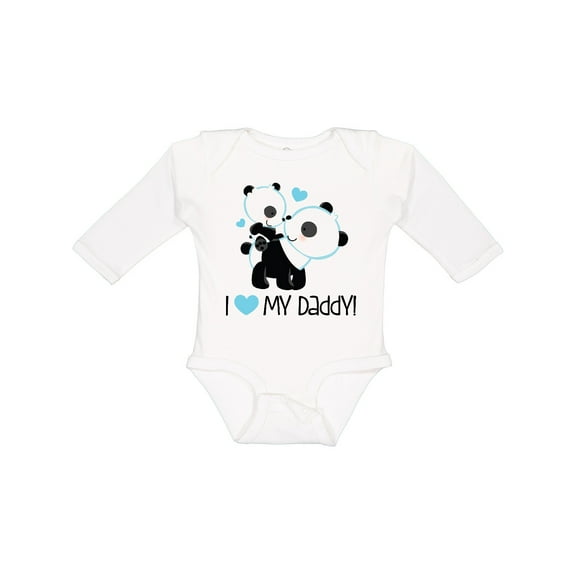 Inktastic I Love My Daddy Boy Bear Boys Long Sleeve Baby Bodysuit