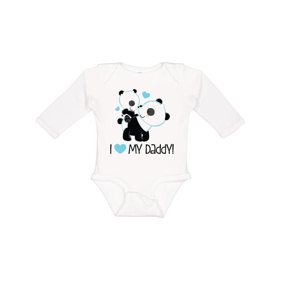 Inktastic I Love My Daddy Boy Bear Boys Long Sleeve Baby Bodysuit