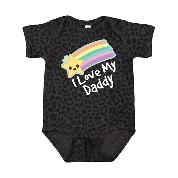 I Love My Daddy Boys Girls Star Rainbow Boys or Girls Baby Bodysuit