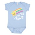 thumbnail image 1 of Inktastic I Love My Daddy Boys Girls Star Rainbow Boys or Girls Baby Bodysuit, 1 of 5