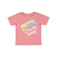 thumbnail image 1 of Inktastic I Love My Daddy Boys Girls Star Rainbow Boys or Girls Baby T-Shirt, 1 of 5