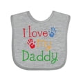 thumbnail image 1 of Inktastic I Love My Daddy Boys or Girls Baby Bib, 1 of 4