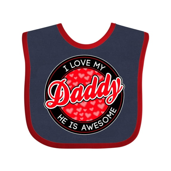 Inktastic I Love My Daddy Boys or Girls Baby Bib