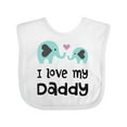 thumbnail image 1 of Inktastic I Love My Daddy Boys or Girls Baby Bib, 1 of 4