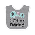 thumbnail image 1 of Inktastic I Love My Daddy Boys or Girls Baby Bib, 1 of 4