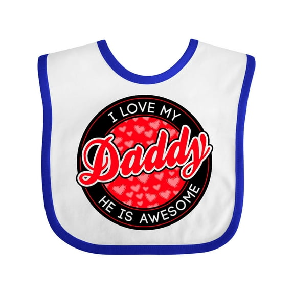 Inktastic I Love My Daddy Boys or Girls Baby Bib