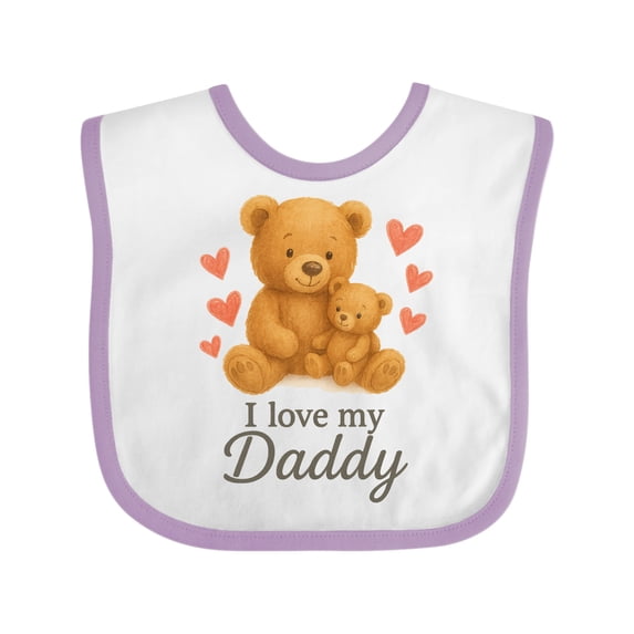 Inktastic I Love My Daddy Boys or Girls Baby Bib