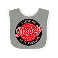 thumbnail image 1 of Inktastic I Love My Daddy Boys or Girls Baby Bib, 1 of 4