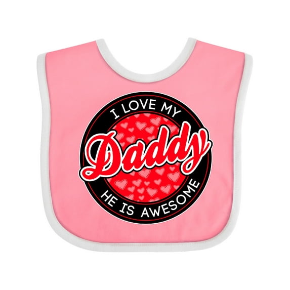 Inktastic I Love My Daddy Boys or Girls Baby Bib