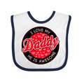 thumbnail image 1 of Inktastic I Love My Daddy Boys or Girls Baby Bib, 1 of 4