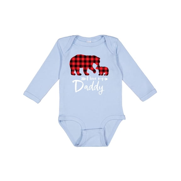 Inktastic I Love My Daddy Boys or Girls Long Sleeve Baby Bodysuit