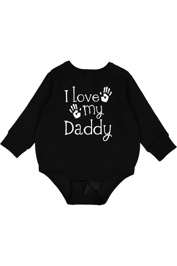 I Love My Daddy Fathers Day Baby Fleece Bodysuit