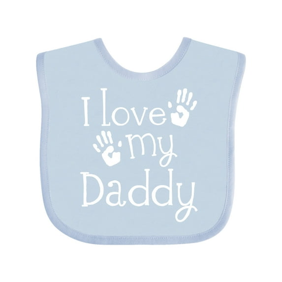 Inktastic I Love My Daddy Fathers Day Boys or Girls Baby Bib