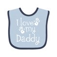 thumbnail image 1 of Inktastic I Love My Daddy Fathers Day Boys or Girls Baby Bib, 1 of 4