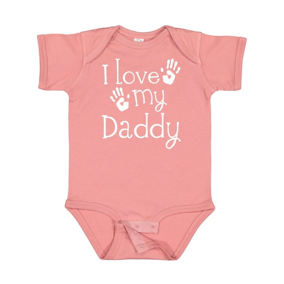 Inktastic I Love My Daddy Fathers Day Boys or Girls Baby Bodysuit