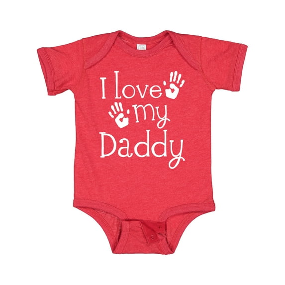 Inktastic I Love My Daddy Fathers Day Boys or Girls Baby Bodysuit