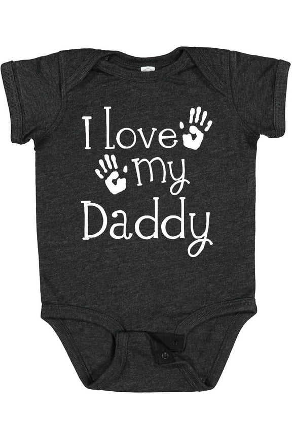 I Love My Daddy Fathers Day Boys or Girls Baby Bodysuit