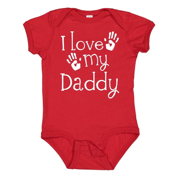 Inktastic I Love My Daddy Fathers Day Boys or Girls Baby Bodysuit