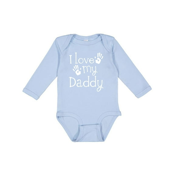 Inktastic I Love My Daddy Fathers Day Boys or Girls Long Sleeve Baby Bodysuit