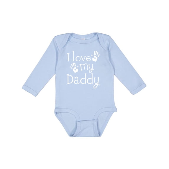 Inktastic I Love My Daddy Fathers Day Boys or Girls Long Sleeve Baby Bodysuit