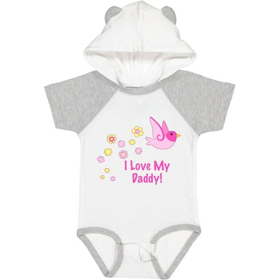 Inktastic I Love My Daddy Girls Baby Bodysuit