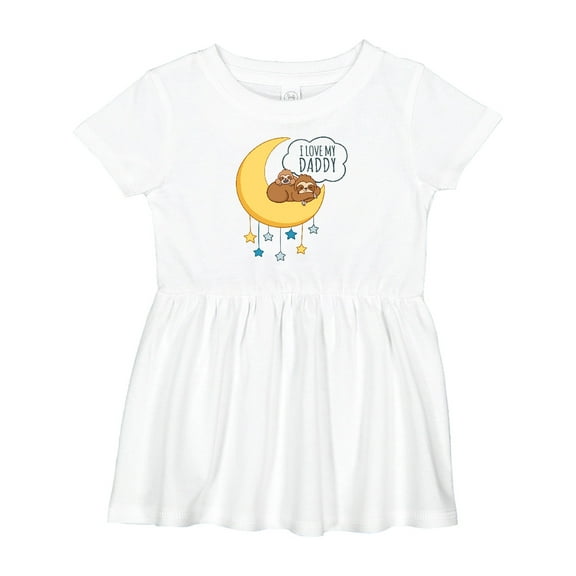 Inktastic I Love My Daddy Girls Baby Dress