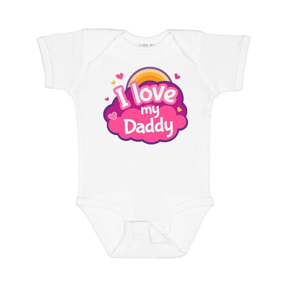 Inktastic I Love My Daddy Girls Girls Baby Bodysuit