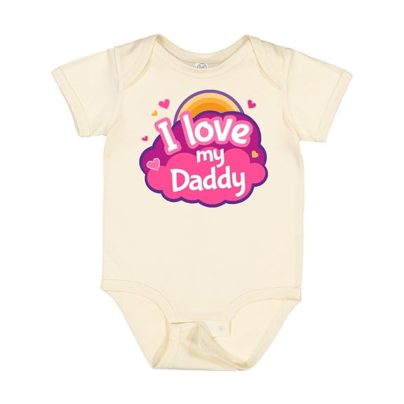 Inktastic I Love My Daddy Girls Girls Baby Bodysuit