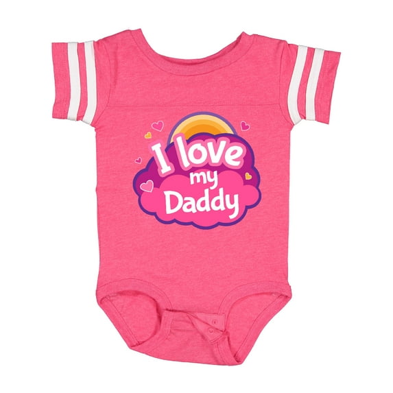 Inktastic I Love My Daddy Girls Girls Baby Bodysuit