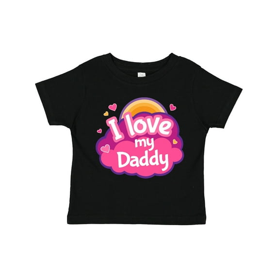 Inktastic I Love My Daddy Girls Girls Toddler T-Shirt