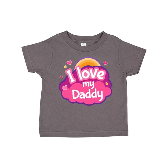 Inktastic I Love My Daddy Girls Girls Toddler T-Shirt