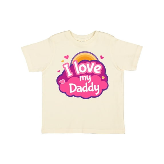Inktastic I Love My Daddy Girls Girls Toddler T-Shirt