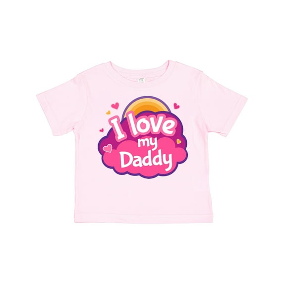Inktastic I Love My Daddy Girls Girls Toddler T-Shirt