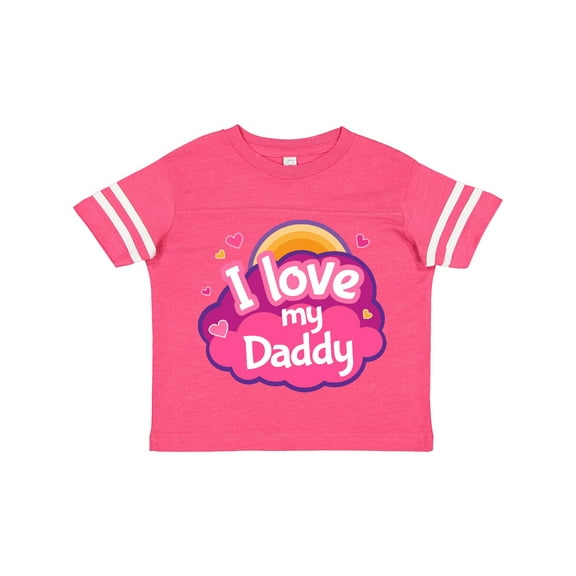 Inktastic I Love My Daddy Girls Girls Toddler T-Shirt