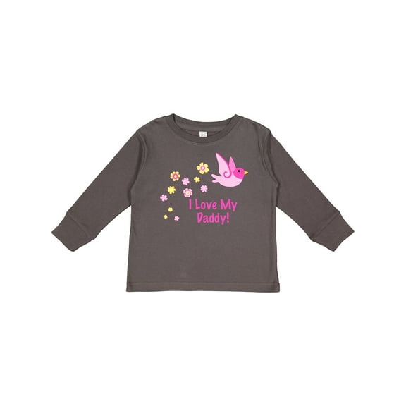 Inktastic I Love My Daddy Girls Long Sleeve Toddler T-Shirt