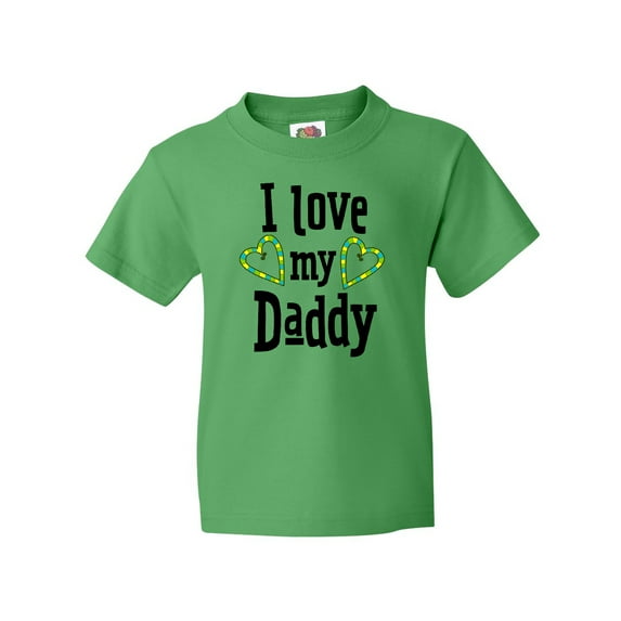 Inktastic I Love My Daddy- Hearts Youth T-Shirt