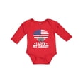thumbnail image 1 of Inktastic I Love My Daddy Military Son Daughter Boys or Girls Long Sleeve Baby Bodysuit, 1 of 5