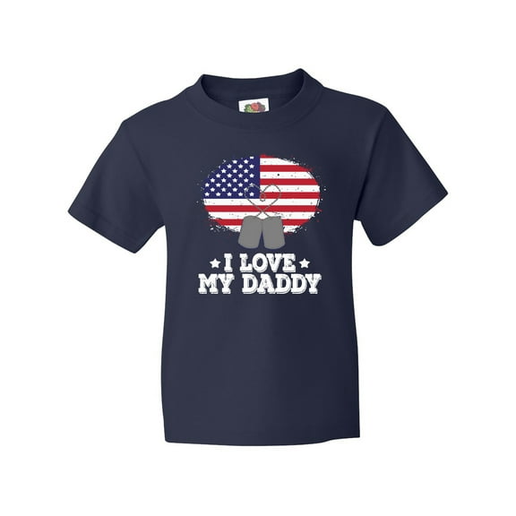 Inktastic I Love My Daddy Military Son Daughter Youth T-Shirt