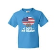 thumbnail image 1 of Inktastic I Love My Daddy Military Son Daughter Youth T-Shirt, 1 of 5