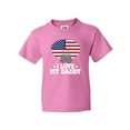 thumbnail image 1 of Inktastic I Love My Daddy Military Son Daughter Youth T-Shirt, 1 of 5