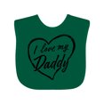 thumbnail image 1 of Inktastic I Love My Daddy in Black Chalk Heart Boys or Girls Baby Bib, 1 of 4