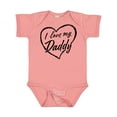 thumbnail image 1 of Inktastic I Love My Daddy in Black Chalk Heart Boys or Girls Baby Bodysuit, 1 of 5