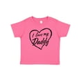 thumbnail image 1 of Inktastic I Love My Daddy in Black Chalk Heart Boys or Girls Baby T-Shirt, 1 of 5