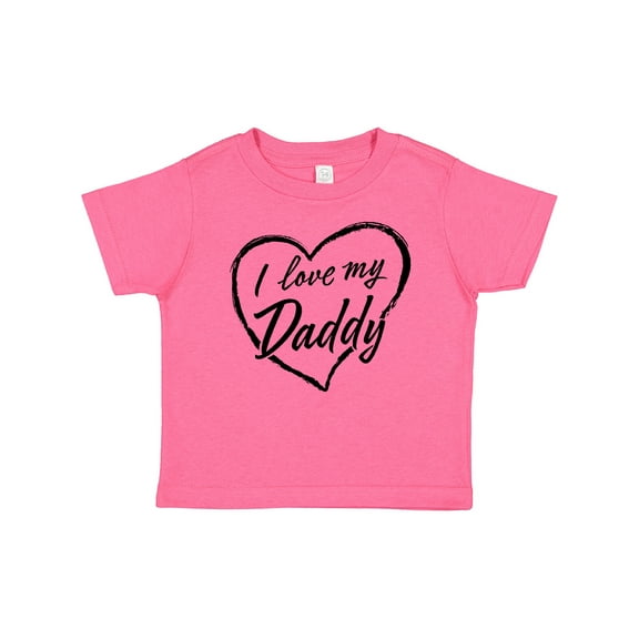 Inktastic I Love My Daddy in Black Chalk Heart Boys or Girls Baby T-Shirt