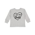 thumbnail image 1 of Inktastic I Love My Daddy in Black Chalk Heart Boys or Girls Long Sleeve Toddler T-Shirt, 1 of 5