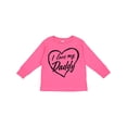 thumbnail image 1 of Inktastic I Love My Daddy in Black Chalk Heart Boys or Girls Long Sleeve Toddler T-Shirt, 1 of 5